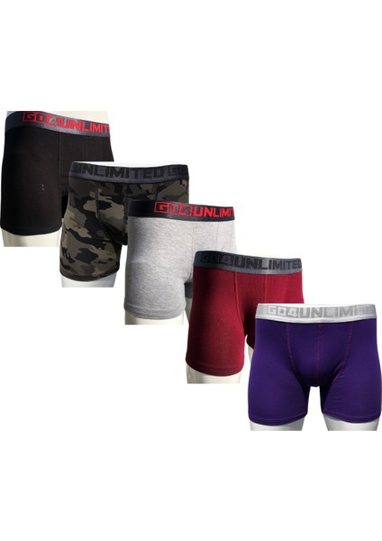 Go4 5'li Boxer-3 Bamboo +2 Cotton