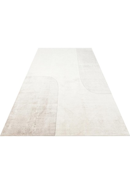 Merano Mrn 01 Cream Grey Geometrik Desenli Yüksek Kalite Sık Dokuma Salon Halısı fiyatları