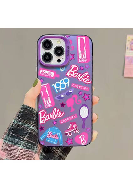 Apple iPhone 15 Pro Barbie Yumuşak Silikon Tam Koruma Şık Tasarım Telefon Kılıfı