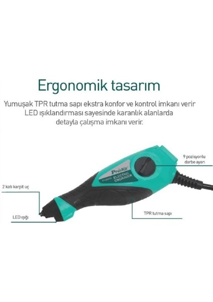 Proskit PT-5203I Matkap ve Taşlama;hobi Gravür Işleme Seti ;proskit