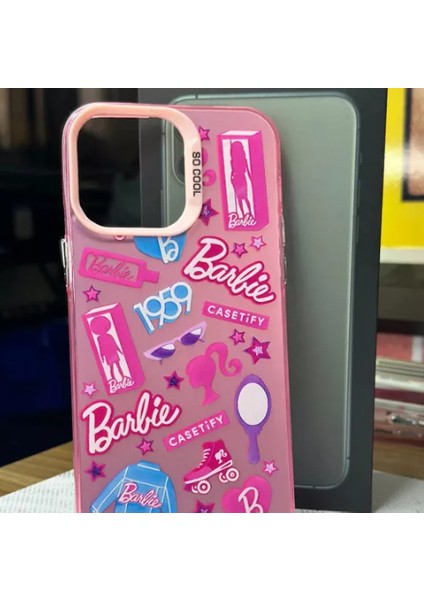 Apple iPhone 15 Barbie Yumuşak Silikon Tam Koruma Şık Tasarım Telefon Kılıfı