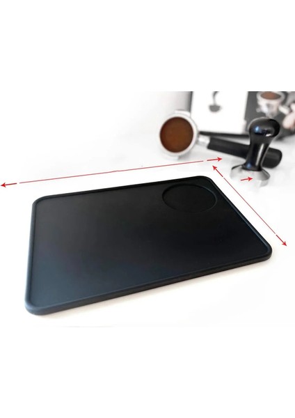 Vodinox Cafe Bar Barista Ekipmanları Kahve Espresso Tamper Temper Tamping Mat Düz Taban Silikon