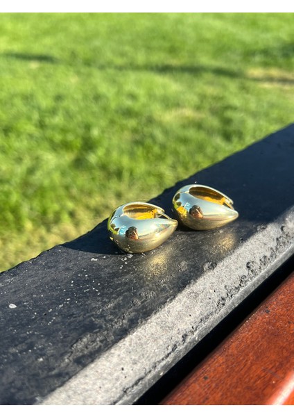 Gold Damla Küpe
