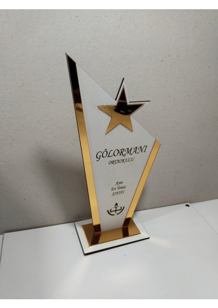Okullar Için (En Temiz Sınıf-En Çalışkan Sınıf) Hediyelik Plaket(Kişiye Özel Isim Yazılı)