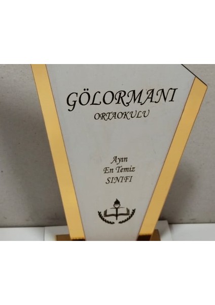 Okullar Için (En Temiz Sınıf-En Çalışkan Sınıf) Hediyelik Plaket(Kişiye Özel Isim Yazılı)