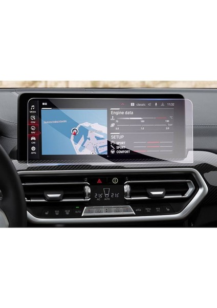 Bmw Ix3 Gösterge Bilgi Ekranı Için Hd Ekran Koruyucu Nano Tempered Film
