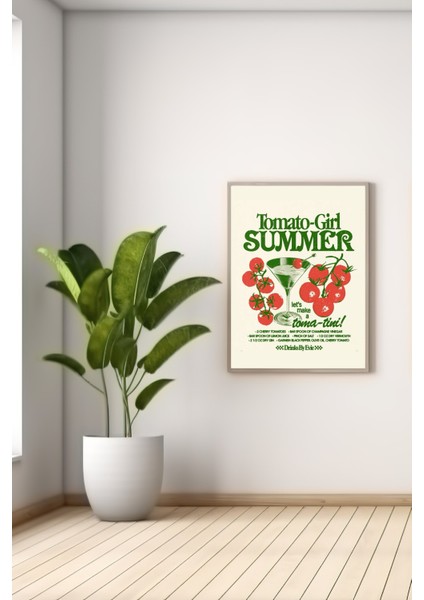 A3 Tomato-Gırl Summer Baskılı Poster