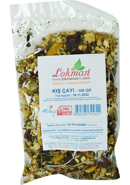 Bitkisel Karışık Osmanlı Çayı Kış Çayı 100 gr Paket