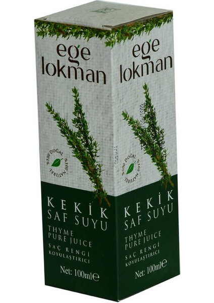 Doğal Kekik Saf Suyu Saç Rengi Koyulaştırıcı Saç Bakımı 100 ml Spreyli Cam Şişe modelleri