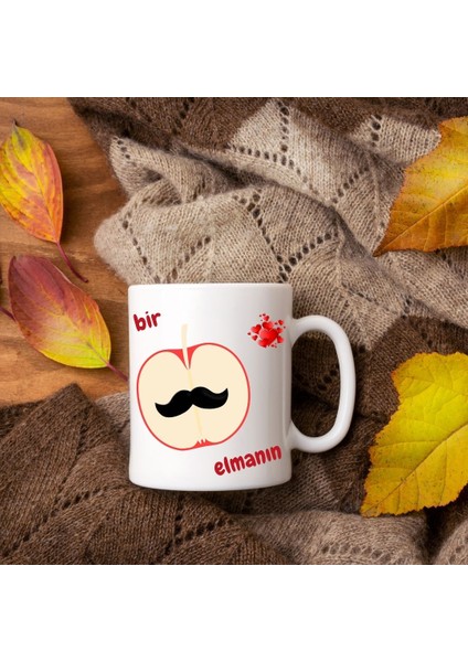 Bir Elmanın Iki Yarısı Tasarımlı Kupa Bardak modelleri