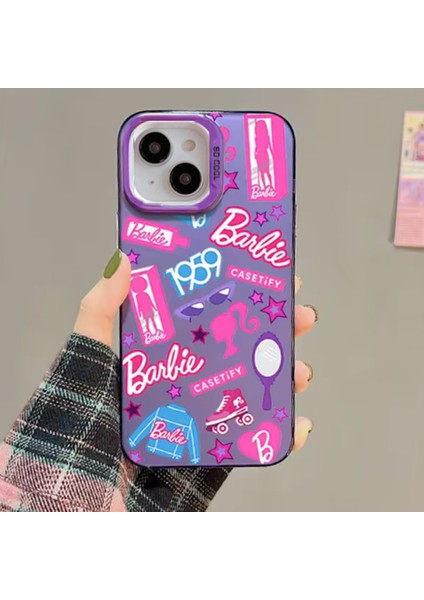 Apple iPhone 15 Plus Barbie Yumuşak Silikon Tam Koruma Şık Tasarım Telefon Kılıfı