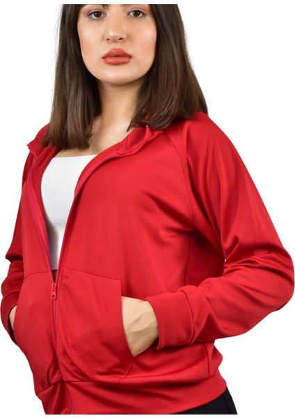 Kadın Akat Şardonlu Dik Yaka Fermuarlı Sweatshirt fiyatları