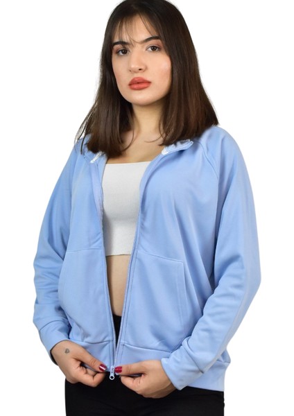 Kadın Akat Şardonlu Dik Yaka Fermuarlı Sweatshirt fiyatları