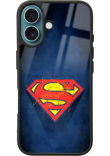 iPhone 16 Superman Tasarımlı Glossy Telefon Kılıfı