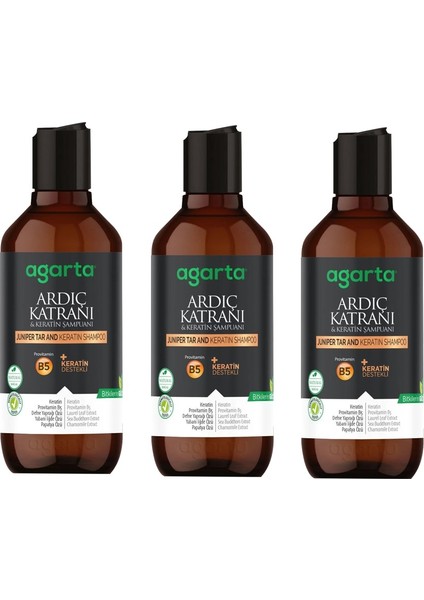 Ardıç Katranı ve Keratin Şampuanı-Saç  400 ml x 3 Adet