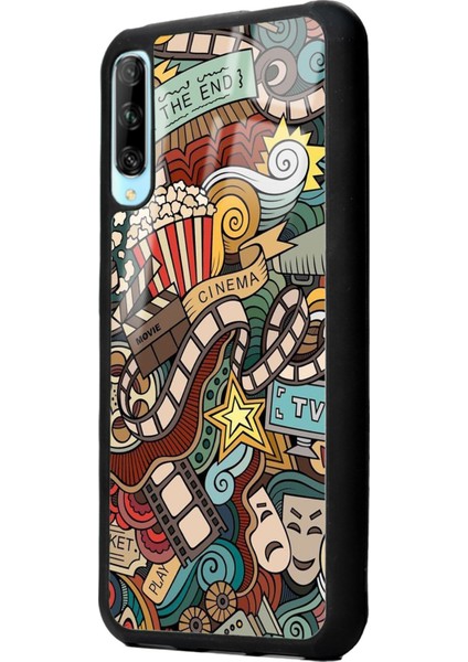 Huawei P Smart Pro Retro Cinema Tasarımlı Glossy Telefon Kılıfı fiyatları