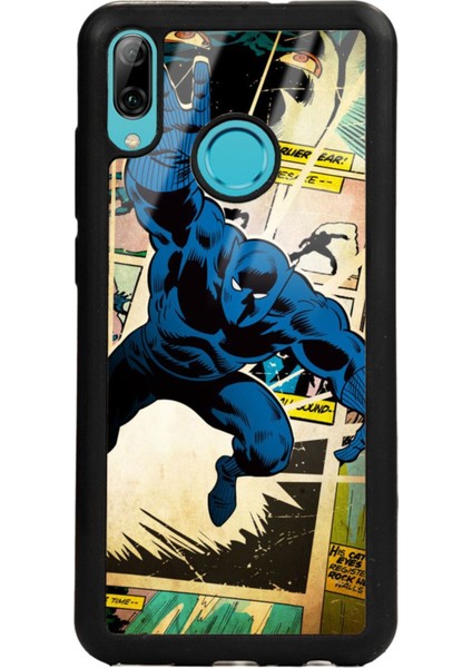 Huawei P Smart (2019) Black Panther Kara Panter Tasarımlı Glossy Telefon Kılıfı