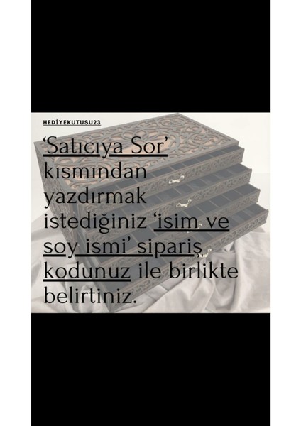 Tesbih Kutusu Kişiye Özel Ahşap Kutu Tespih Koleksiyon Kutusu Hediye Kutusu 40 Tesbihlik