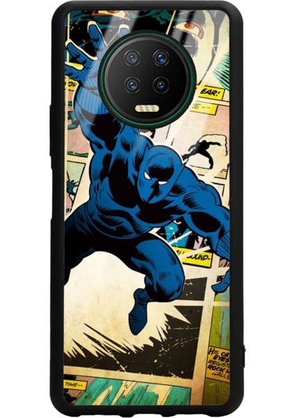 Infinix Note 7 Black Panther Kara Panter Tasarımlı Glossy Telefon Kılıfı