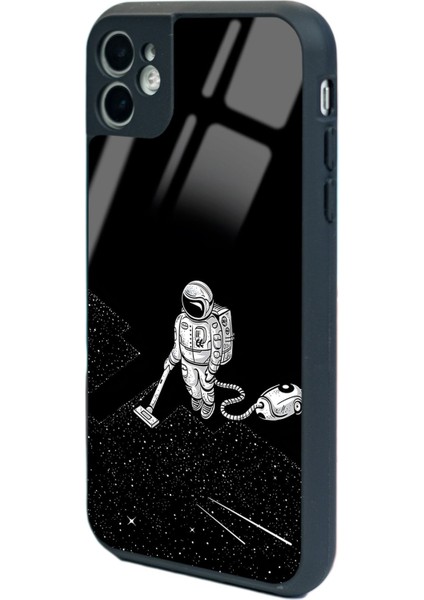 iPhone 11 Astronot Tatiana Tasarımlı Lansman Glossy Telefon Kılıfı
