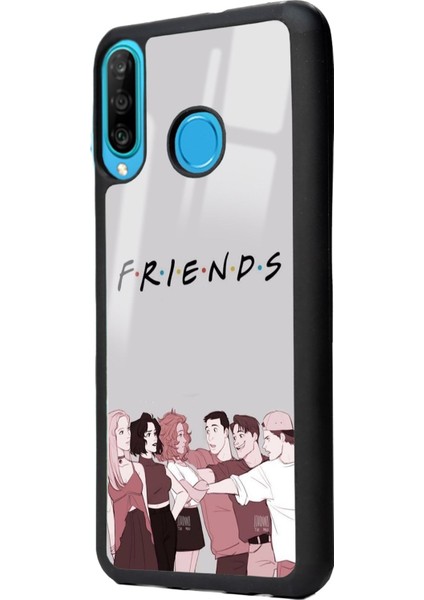Huawei P30 Lite Doodle Friends Tasarımlı Glossy Telefon Kılıfı fiyatları