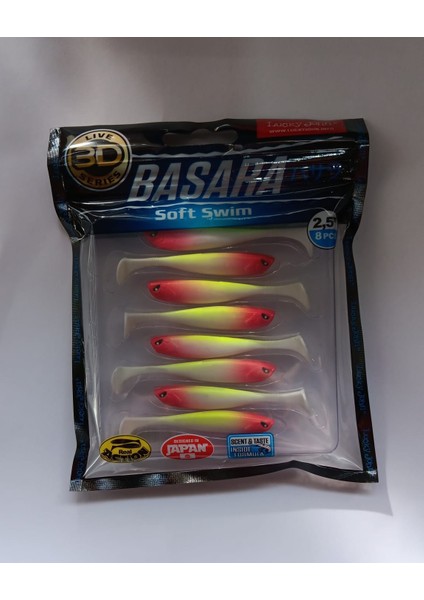 Basara Soft Swim 2.5'' (6.35)140402-TR005 Silikon Yem modelleri