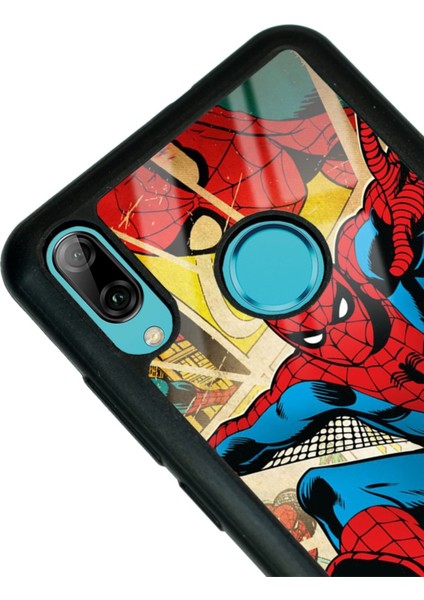 Huawei Y7 (2019) Spiderman Örümcek Adam Tasarımlı Glossy Telefon Kılıfı