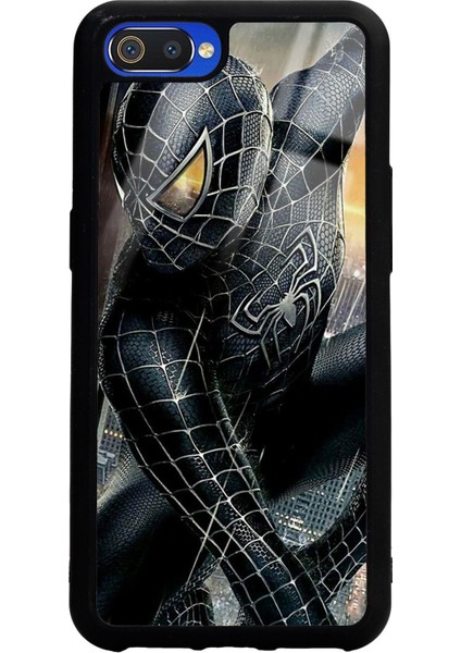 Oppo Real Me C2 Dark Spider Tasarımlı Glossy Telefon Kılıfı