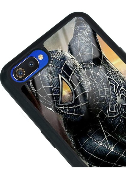 Oppo Real Me C2 Dark Spider Tasarımlı Glossy Telefon Kılıfı modelleri
