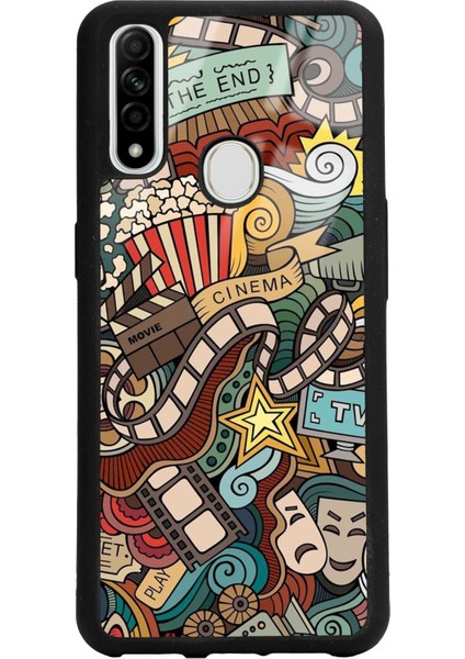 Oppo A31 Retro Cinema Tasarımlı Glossy Telefon Kılıfı