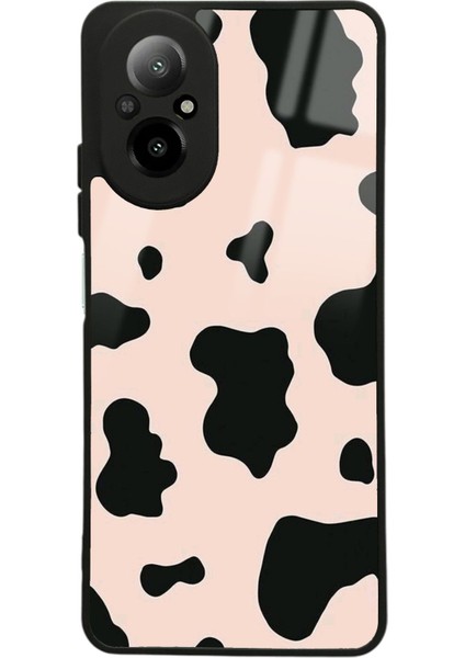 Oppo Realme 12 Lite Pink Milky Tasarımlı Glossy Telefon Kılıfı