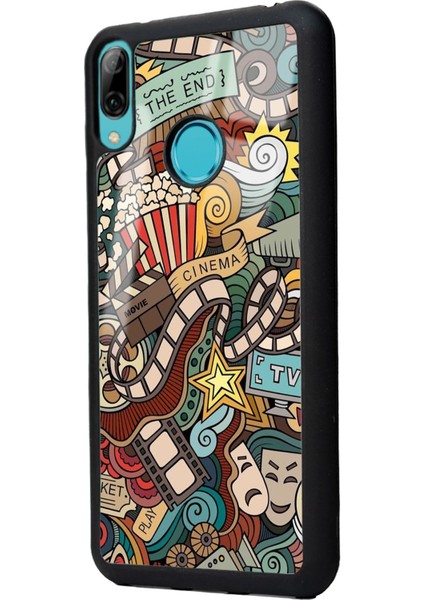Huawei Y7 (2019) Retro Cinema Tasarımlı Glossy Telefon Kılıfı fiyatları