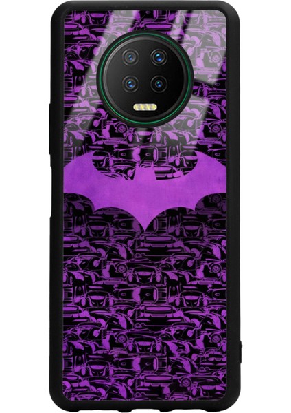 Infinix Note 7 Lila Batman Tasarımlı Glossy Telefon Kılıfı