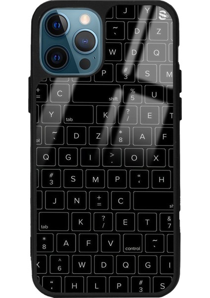 iPhone 11 Pro Max Keyboard Tasarımlı Glossy Telefon Kılıfı