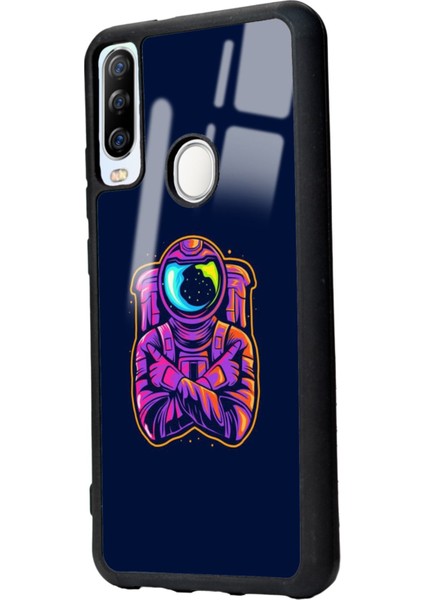 General Mobile Gm 20 Pro Neon Astronot Tasarımlı Glossy Telefon Kılıfı