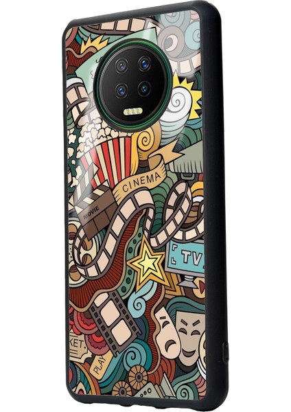 Infinix Note 7 Retro Cinema Tasarımlı Glossy Telefon Kılıfı fiyatları