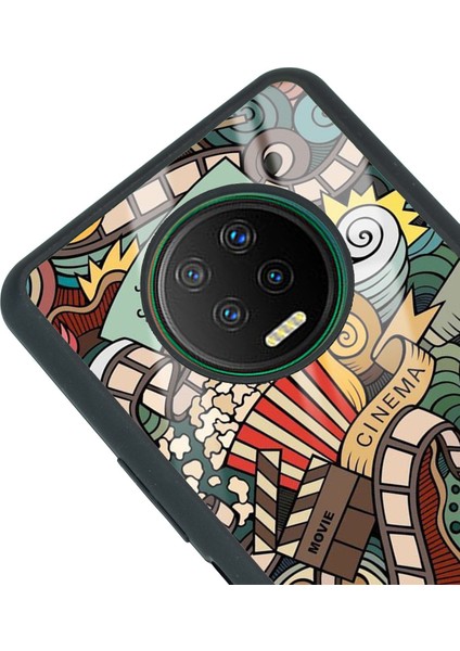 Infinix Note 7 Retro Cinema Tasarımlı Glossy Telefon Kılıfı modelleri