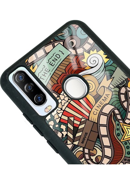 General Mobile 20 Pro Retro Cinema Tasarımlı Glossy Telefon Kılıfı Uyumlu modelleri