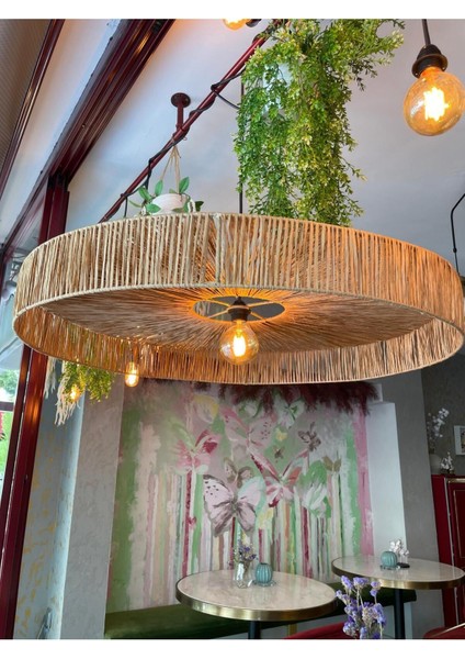 Hasır Avize Bohem Avize Jüt Avize Oda Mutfak Salon Avize Kafe Restoran Avize
