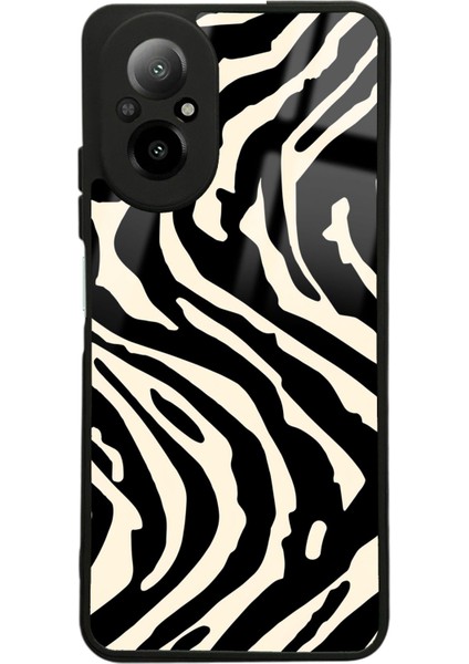 Oppo Realme 12 Lite Zebra Tasarımlı Glossy Telefon Kılıfı