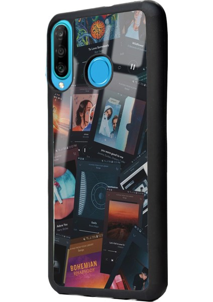 Huawei P30 Lite Music Retro Tasarımlı Glossy Telefon Kılıfı fiyatları