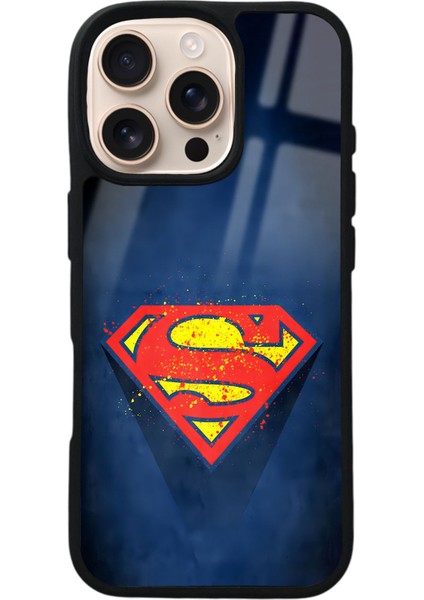 iPhone 16 Pro Superman Tasarımlı Glossy Telefon Kılıfı