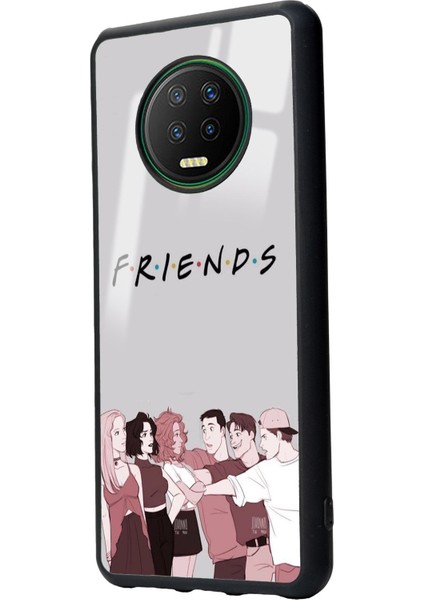 Infinix Note 7 Doodle Friends Tasarımlı Glossy Telefon Kılıfı