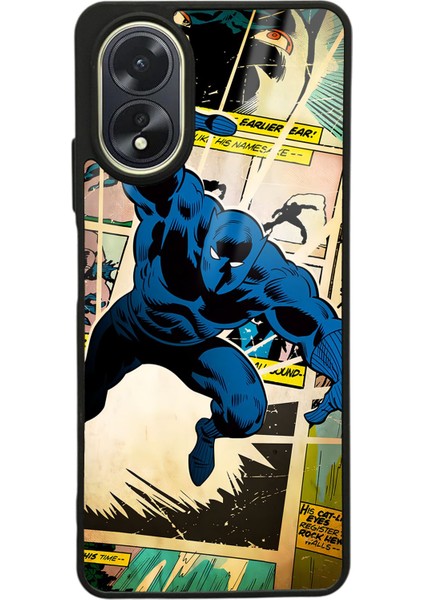 Oppo A38 Black Panther Kara Panter Tasarımlı Glossy Telefon Kılıfı