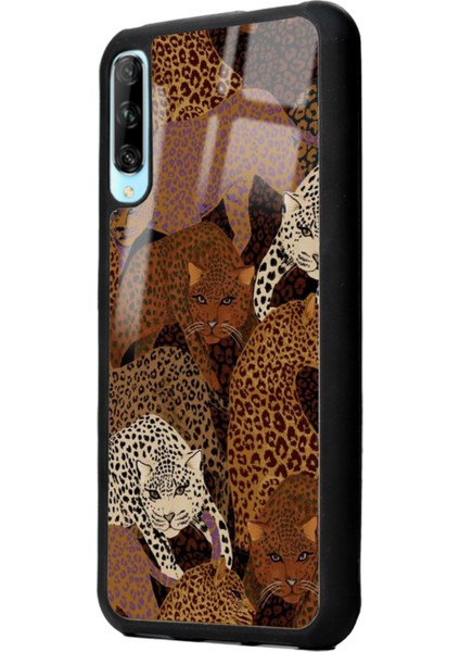 Huawei P Smart Pro Leoparlar Tasarımlı Glossy Telefon Kılıfı