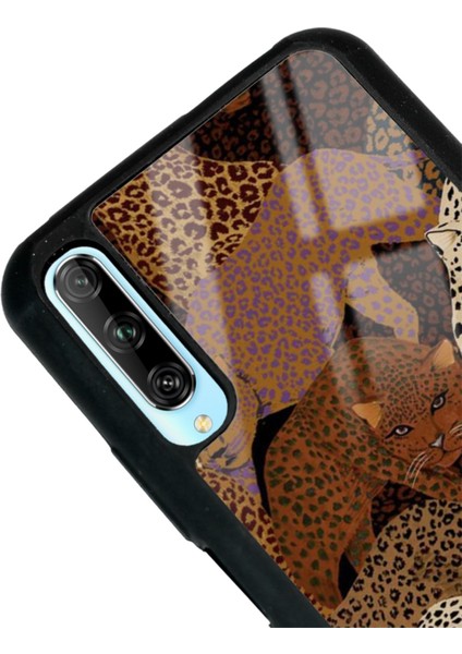 Huawei P Smart Pro Leoparlar Tasarımlı Glossy Telefon Kılıfı