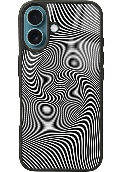 iPhone 16 Triptrance Wave Tasarımlı Glossy Telefon Kılıfı