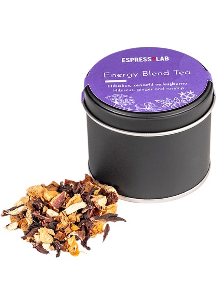 Doğal Hibiskus, Zencefil Ve Kuşburnu Karışımı Energy Blend Tea 50g