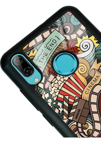 Huawei P Smart (2019) Retro Cinema Tasarımlı Glossy Telefon Kılıfı modelleri