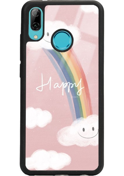 Huawei P20 Lite Happy Cloude Tasarımlı Glossy Telefon Kılıfı